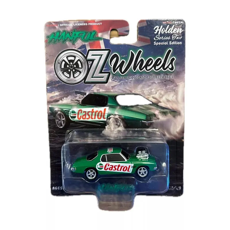 1:64 Hanful - Castrol -- Holden Hq Monaro Burnout Car -- Oz Wheels 1