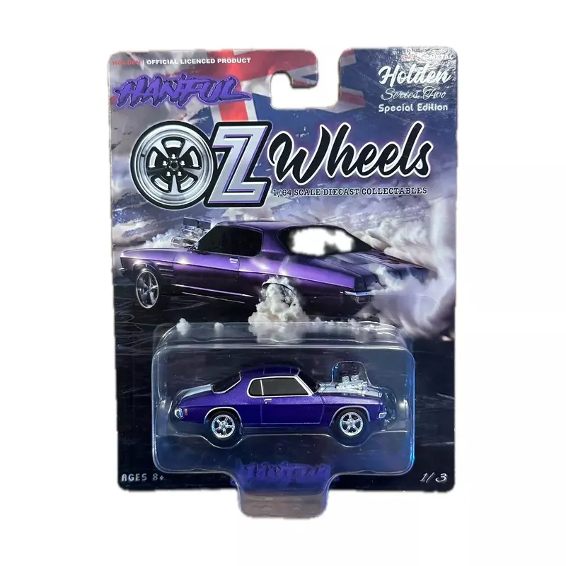 1:64 Hanful - Purple -- Holden Hq Monaro Burnout Car -- Oz Wheels 1