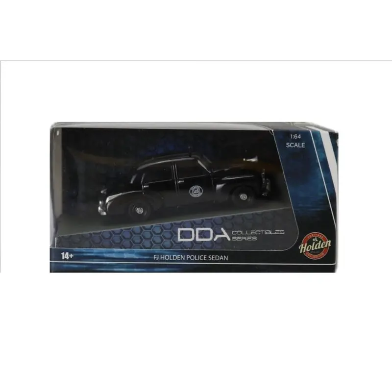 1:64 Holden Fj Sedan -- Police Car Black -- Dda Collectibles 2