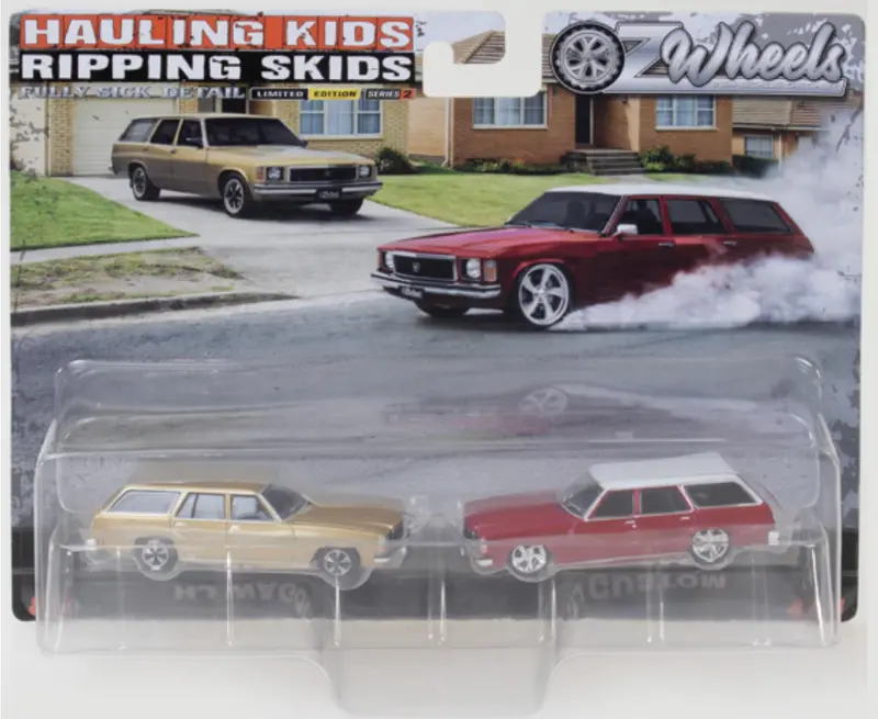 1:64 Holden Hj Wagon -- Hauling Kids & Ripping Skids -- Oz Wheels Fsd 1