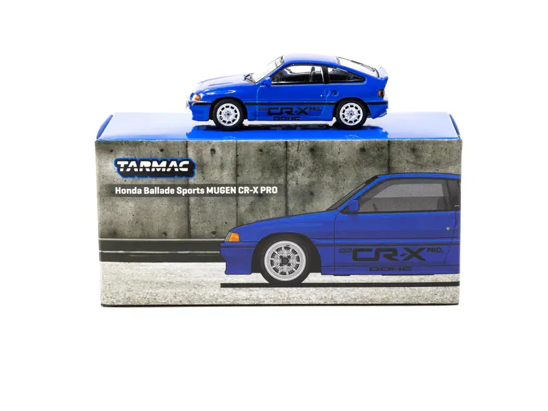 1:64 Honda Ballade Sports Mugen Cr-X Pro -- Blue -- Tarmac Works 1