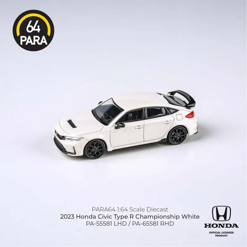 1:64 Honda Civic 2023 Type R Fl5 -- Championship White -- Para64 1