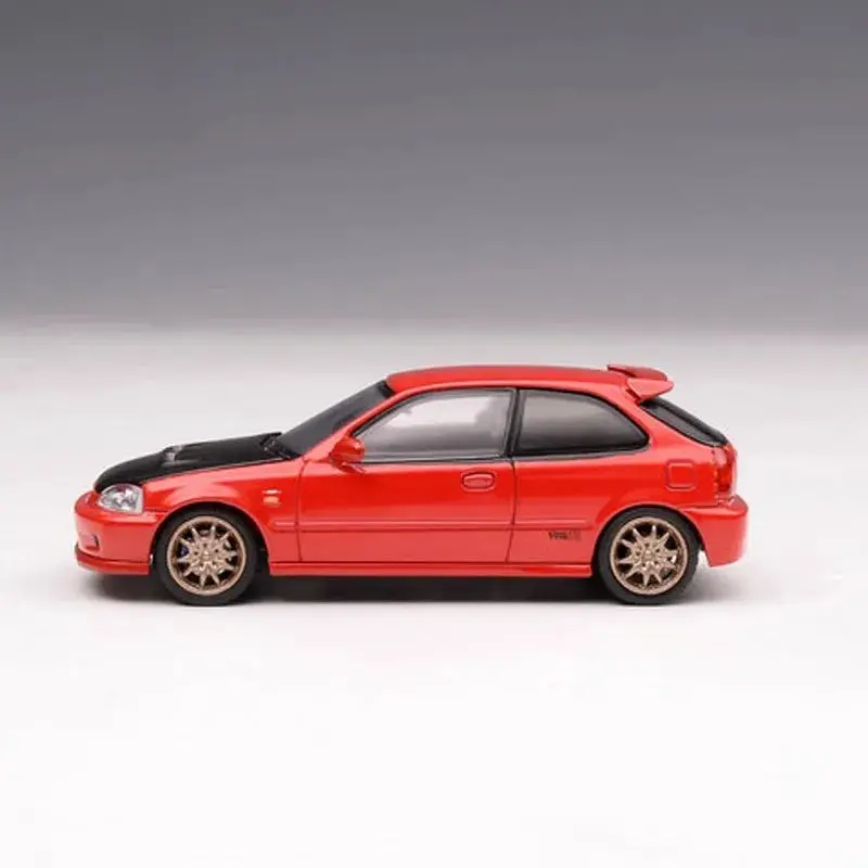1:64 Honda Civic (Ek9) Type R Mugen -- Milano Red -- Motorhelix M65012 2