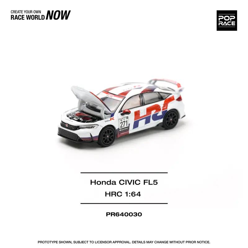 1:64 Honda Civic (Fl5) Type R -- #271 Hrc -- Pop Race 1