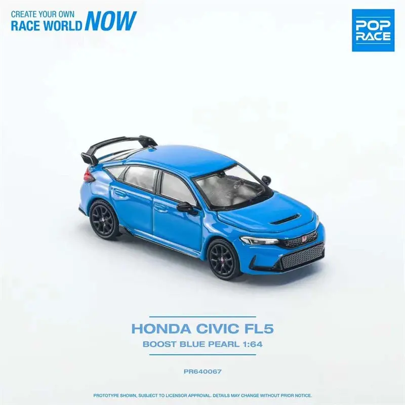 1:64 Honda Civic (Fl5) Type R -- Boost Blue Pearl -- Pop Race 1