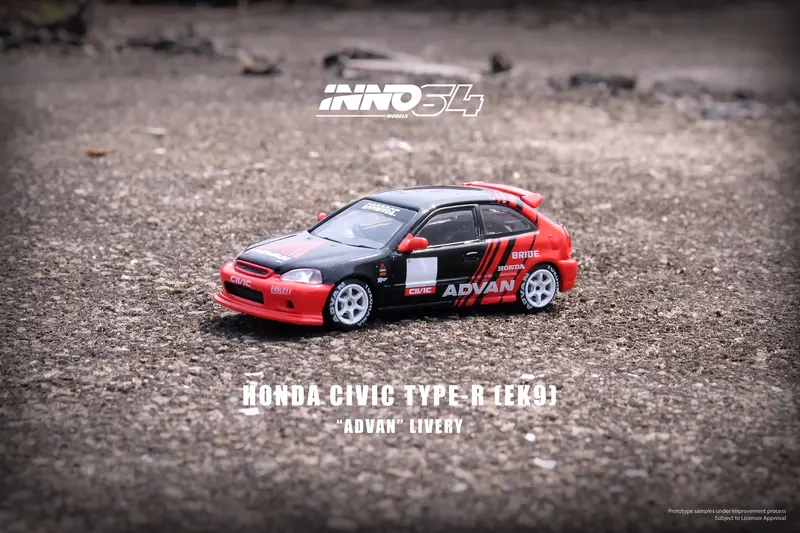 1:64 Honda Civic Type-R (Ek9) -- Advan -- Inno64 1