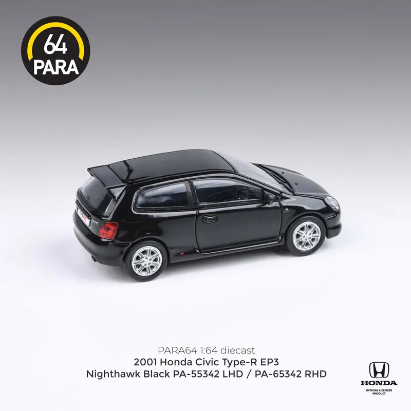 1:64 Honda Civic Type R Ep3 2001 -- Nighthawk Black -- Para64 2
