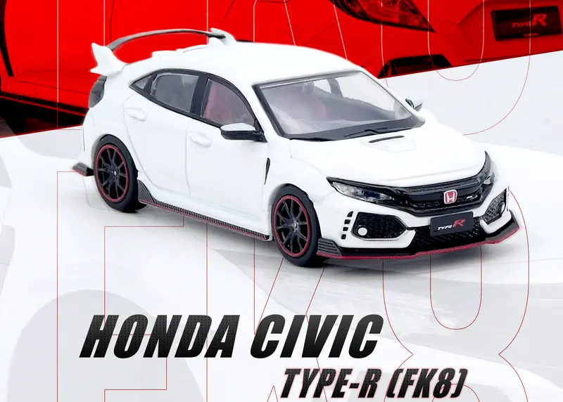 1:64 Honda Civic Type-R (Fk8) -- White -- Inno64 1