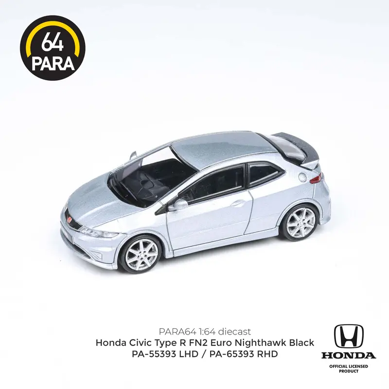 1:64 Honda Civic Type R (Fn2 Euro) -- Alabaster Silver Metallic -- Para64 1