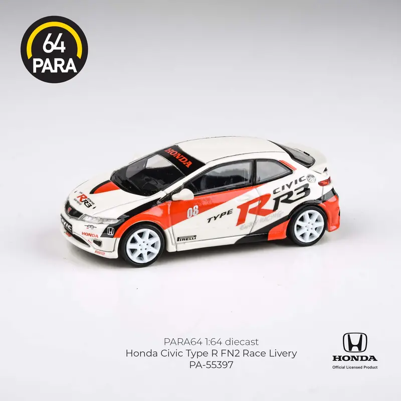 1:64 Honda Civic Type R (Fn2 Euro) -- Race Livery -- Para64 1