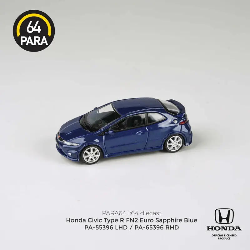 1:64 Honda Civic Type R (Fn2 Euro) -- Sapphire Blue -- Para64 1