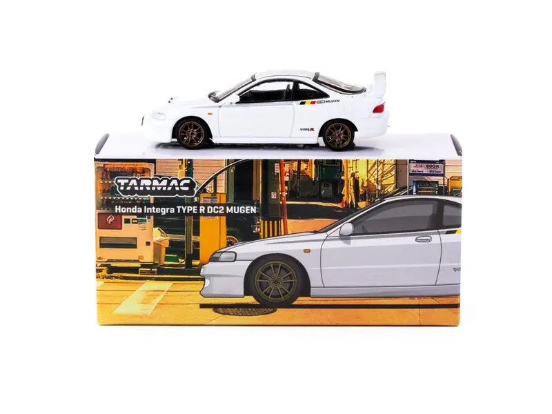 1:64 Honda Integra Type R Dc2 Mugen -- Championship White -- Tarmac Works 1