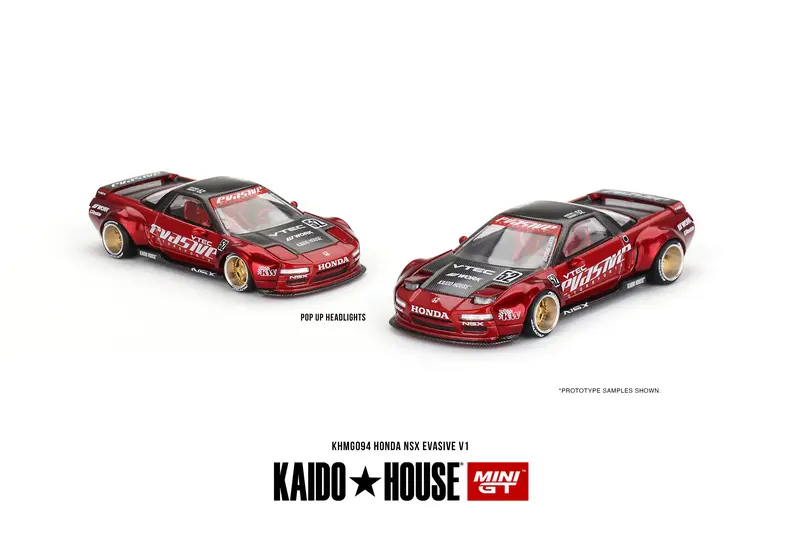 1:64 Honda Nsx Evasive V1 Red -- Kaido House X Mini Gt Khmg094 1