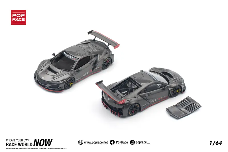 1:64 Honda Nsx Gt3 Evo 2022 -- Carbon Edition -- Pop Race 1