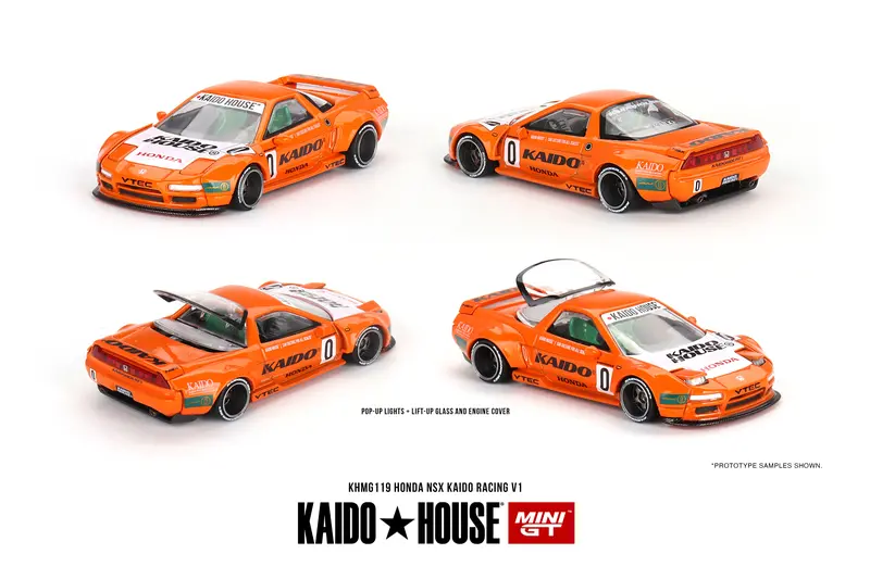 1:64 Honda Nsx Kaido Racing V1 Orange -- Kaido House X Mini Gt Khmg119 1