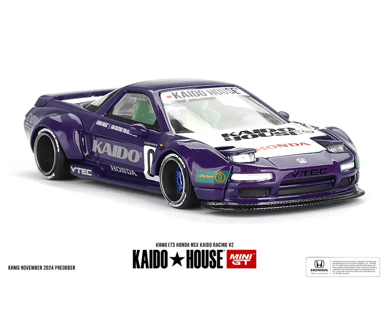 1:64 Honda Nsx Kaido Racing V2 Purple -- Kaido House X Mini Gt Khmg173 1