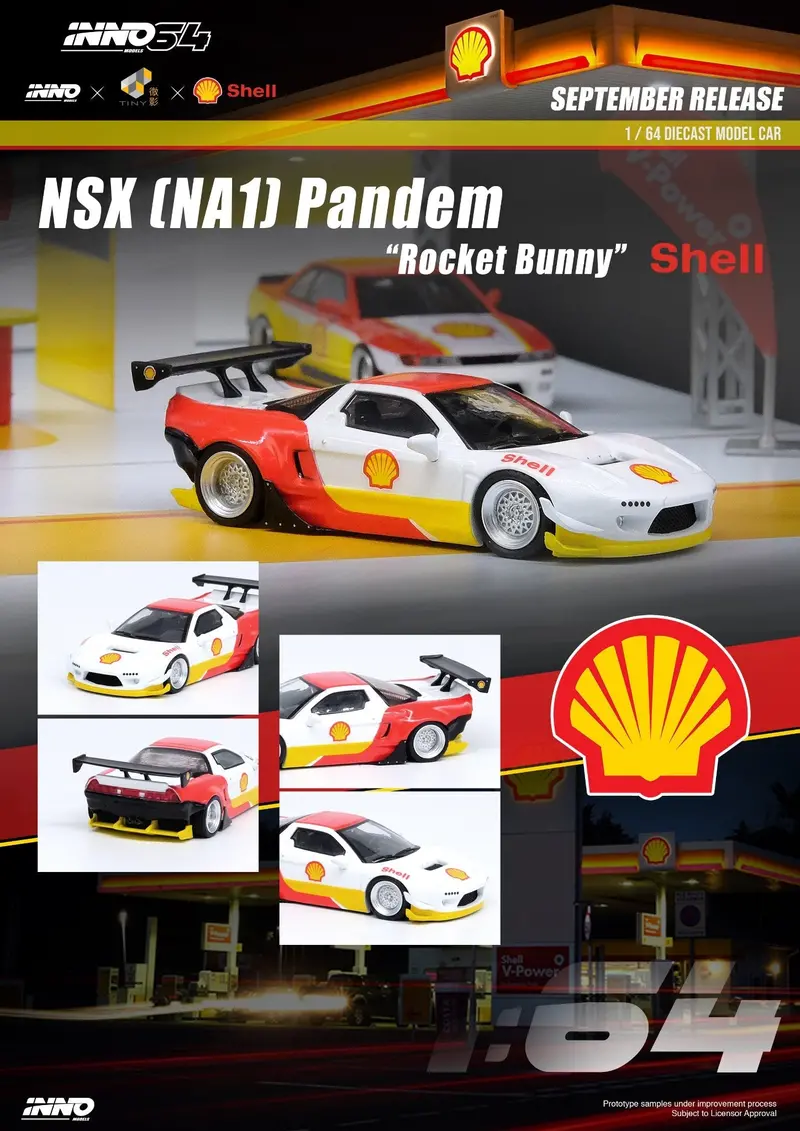1:64 Honda Nsx (Na1) Pandem Rocket Bunny -- Shell -- Inno64 2