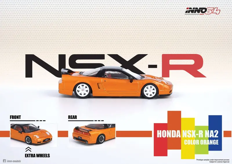 1:64 Honda Nsx-R Na2 -- Imola Orange Pearl -- Inno64 1
