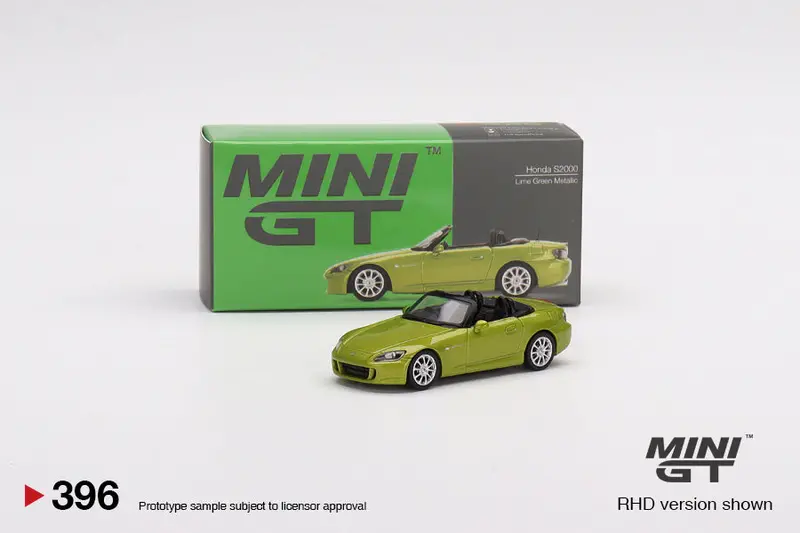 1:64 Honda S2000 (Ap2) -- Lime Green Metallic -- Mini Gt 1