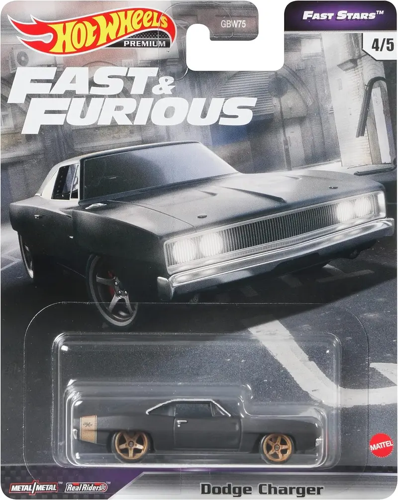 1:64 Hot Wheels -- Fast & Furious (Fast Stars) -- Dom's Dodge Charger Gbw75 1