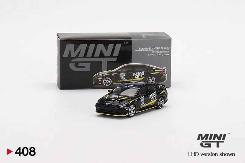 1:64 Hyundai Elantra N -- #499 Caround Racing Hyundai N-Festival -- Mini Gt 1