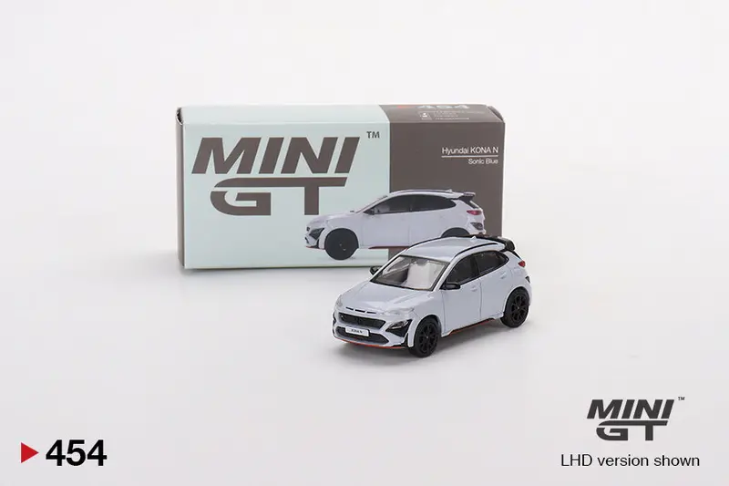 1:64 Hyundai Kona N -- Sonic Blue -- Mini Gt 1