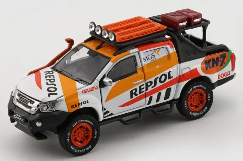 1:64 Isuzu D-Max 2018 -- Repsol Oil W/Accessory Pack -- Bm Creations 1