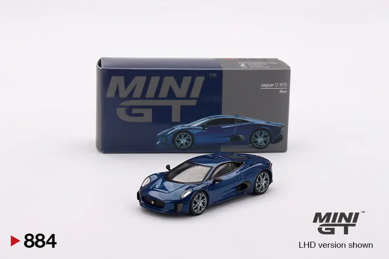 1:64 Jaguar C-X75 -- Blue -- Mini Gt Mgt00884 1