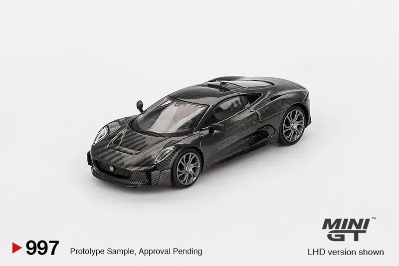 1:64 Jaguar C-X75 Test Car -- Carbon Fiber -- Mini Gt Mgt00997 2
