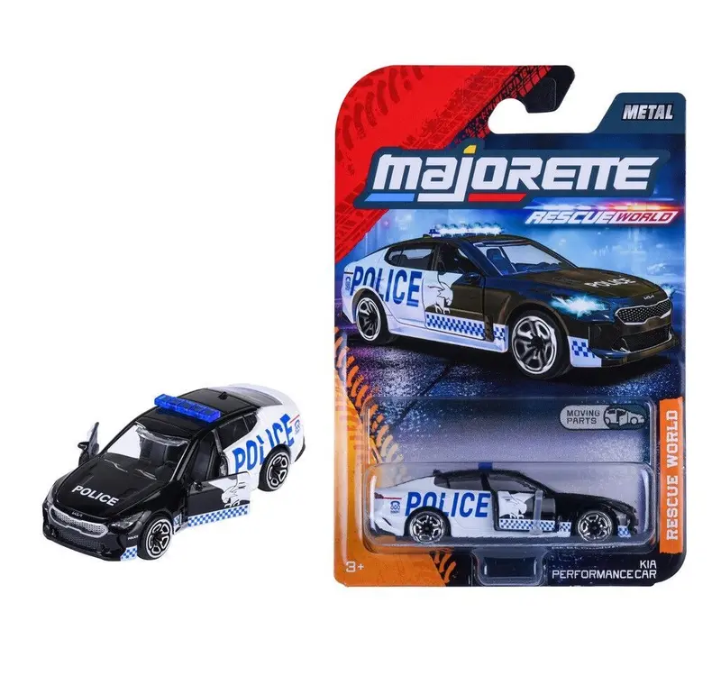 1:64 Kia Stinger -- Nsw Police Force -- Majorette: Rescue World 1