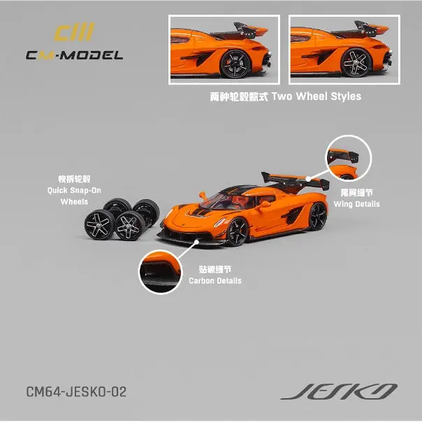 1:64 Koenigsegg Jesko Attack -- Orange -- Cm-Model 1