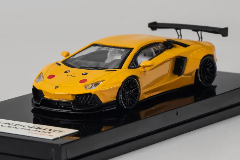 1:64 Lamborghini Aventador Liberty Walk -- Yellow Pikachu -- Jec Models 1