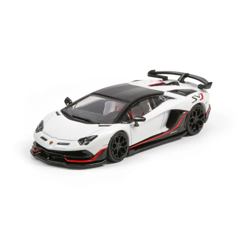 1:64 Lamborghini Aventador Svj -- White -- Hung Hing Collectibles 1