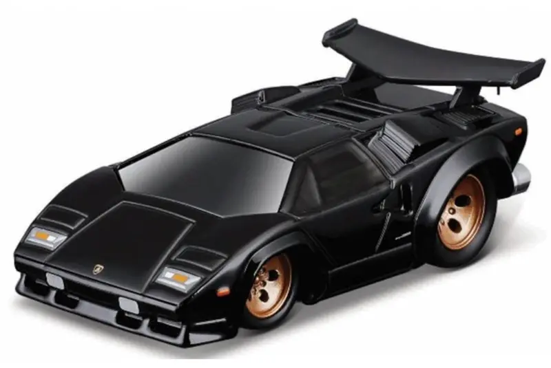 1:64 Lamborghini Countach -- Black -- Muscle Machines 1