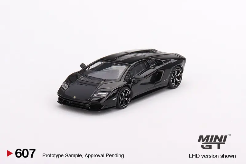1:64 Lamborghini Countach Lpi 800-4 -- Nero Maia (Black) -- Mini Gt Mgt00607 1