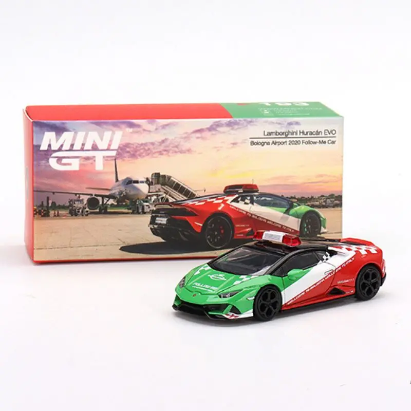 1:64 Lamborghini Huracán Evo -- Bologna Airport 2020 -- Mini Gt 1