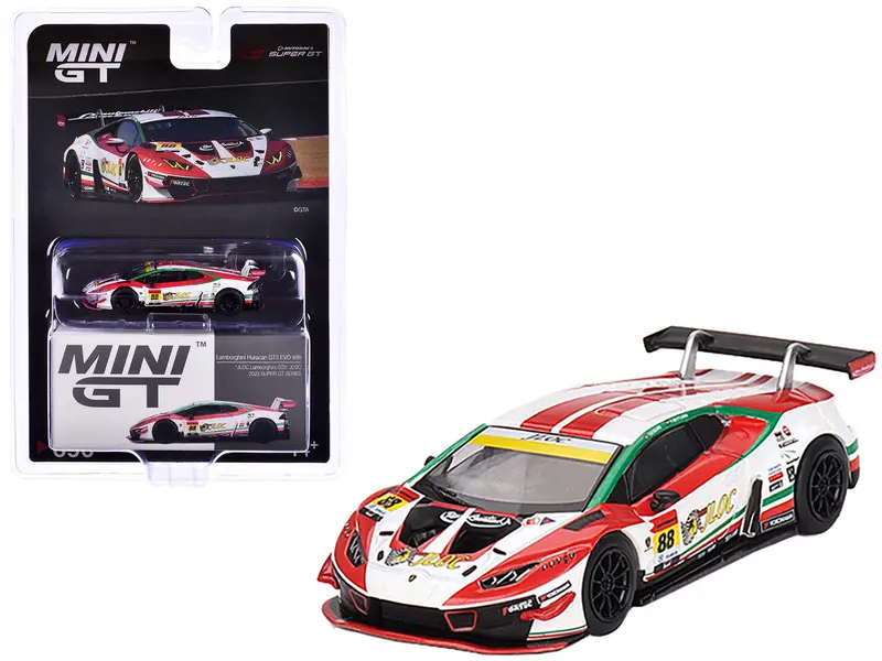 1:64 Lamborghini Huracan Gt3 Evo2 -- #88 2023 Super Gt Series -- Mini Gt 1