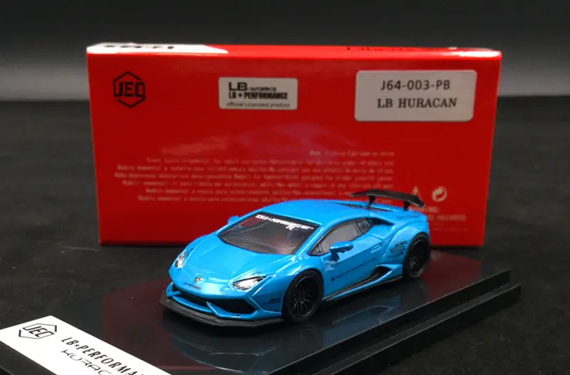 1:64 Lamborghini Huracan Liberty Walk -- Pearl Blue -- Jec Models 1