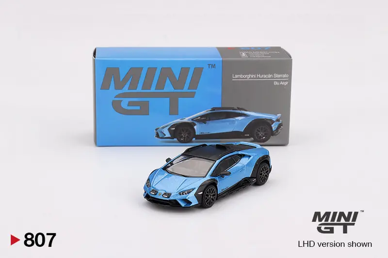 1:64 Lamborghini Huracán Sterrato -- Blu Aegir (Blue) -- Mini Gt Mgt00807 1