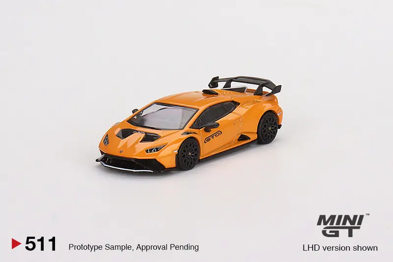 1:64 Lamborghini Huracán Sto -- Arancio Borealis (Orange) -- Mini Gt 1