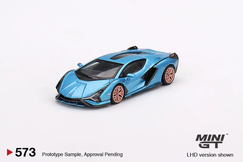 1:64 Lamborghini Sián Fkp 37 -- Blue Aegir -- Mini Gt Mgt00573 2