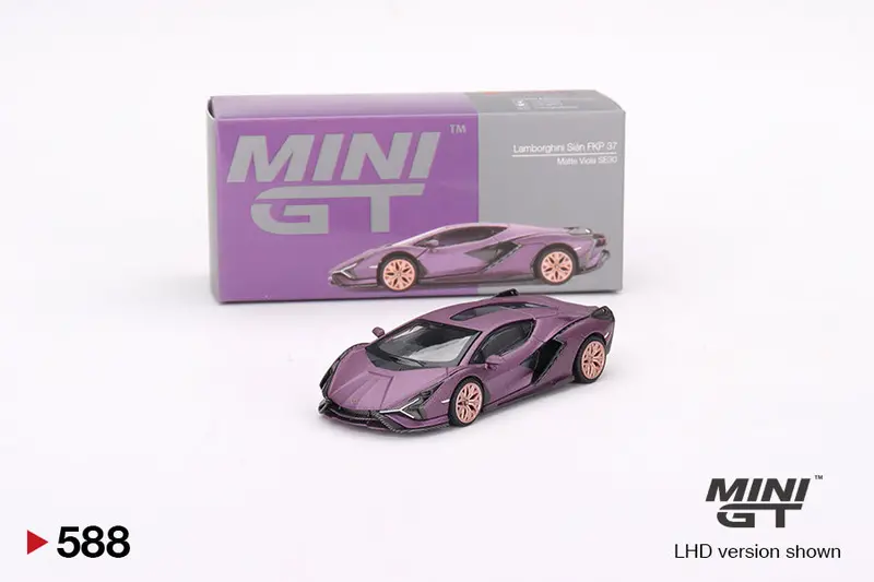 1:64 Lamborghini Sián Fkp 37 -- Matte Viola Se30 -- Mini Gt 1