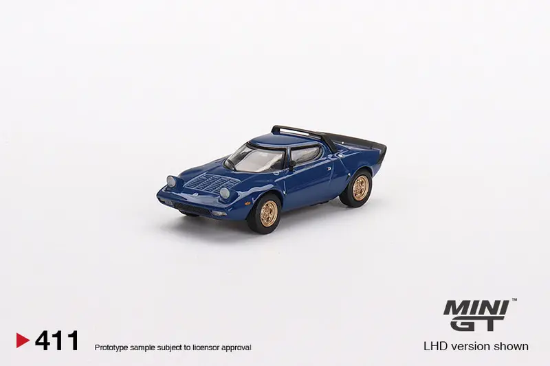 1:64 Lancia Stratos Hf Stradale -- Bleu Vincennes (Blue) -- Mini Gt 1