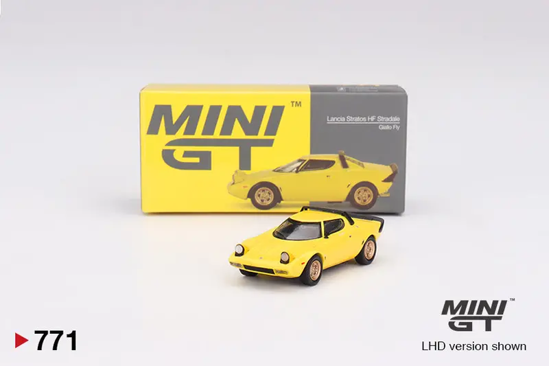 1:64 Lancia Stratos Hf Stradale -- Giallo Fly (Yellow) -- Mini Gt Mgt00771 1