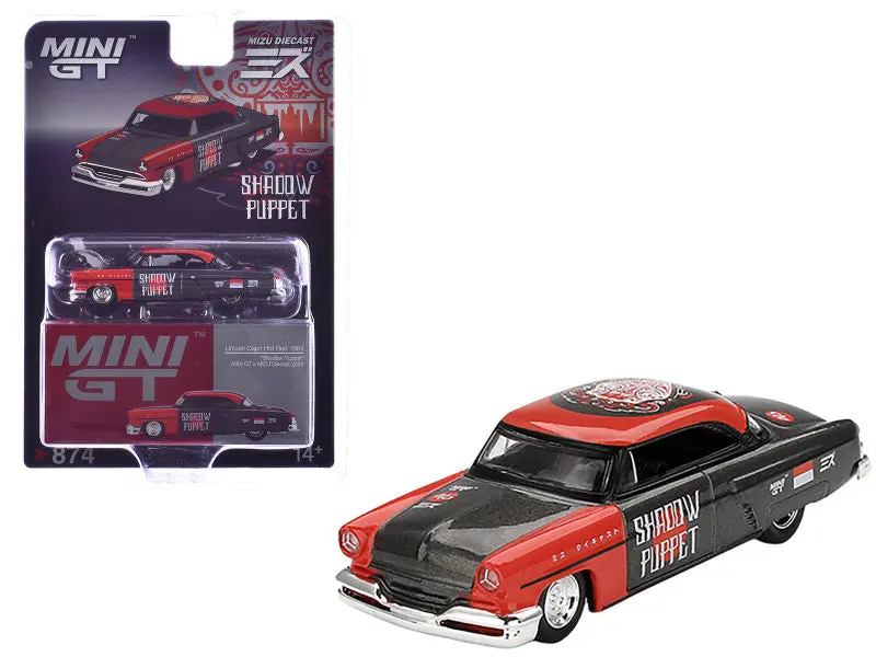 1:64 Lincoln Capri Hot Rod 1954 -- Shadow Puppet -- Mini Gt X Mizu Mgt00874 1