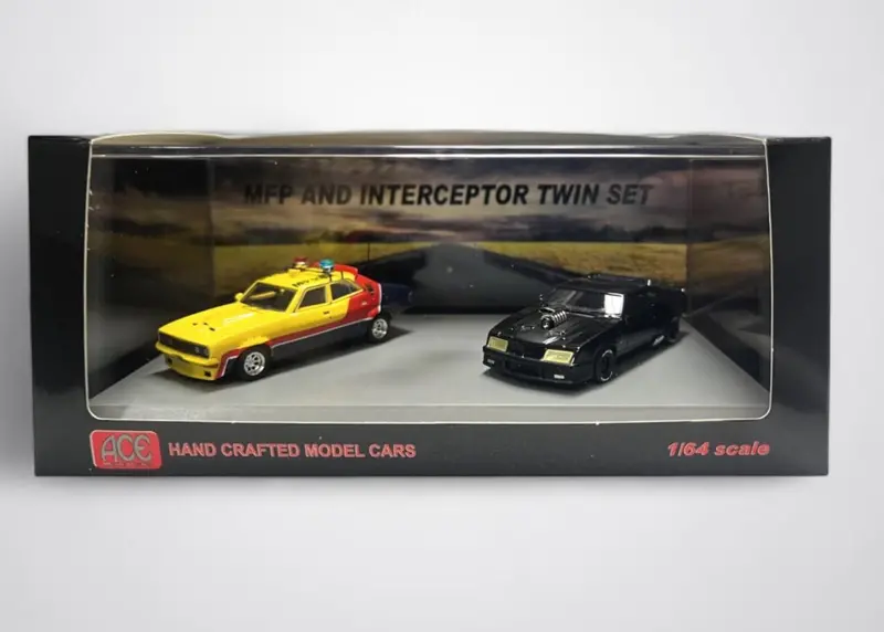 1:64 Mad Max Twin Set -- First & Last Interceptor -- Ford Falcon -- Ace Models 1