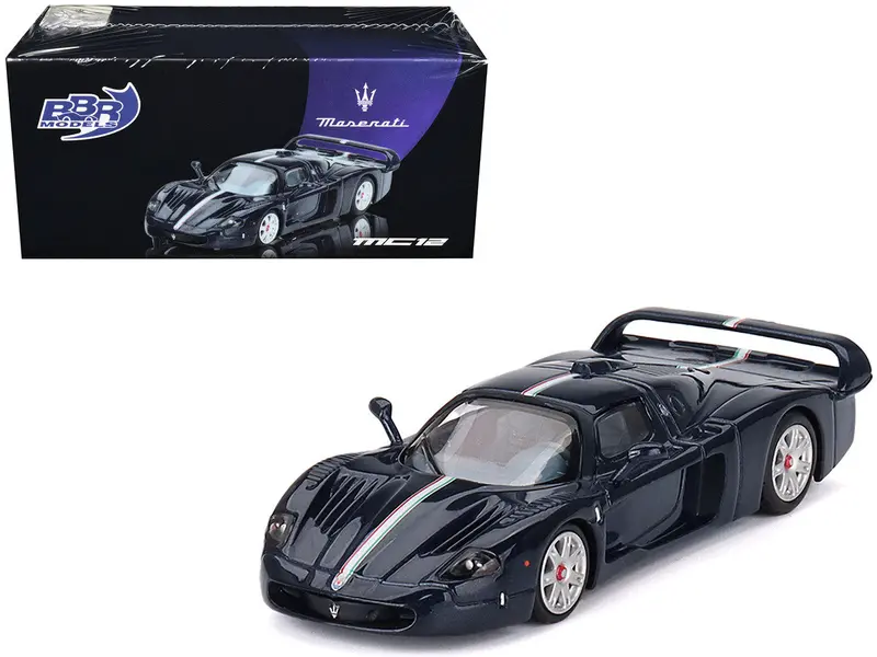 1:64 Maserati Mc12 Stradale -- Blue Metallic W/White Stripe -- Bbr 1