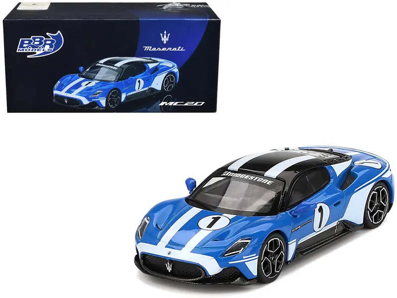1:64 Maserati Mc20 -- #1 Blue Maserati Performance Experience -- Bbr 1