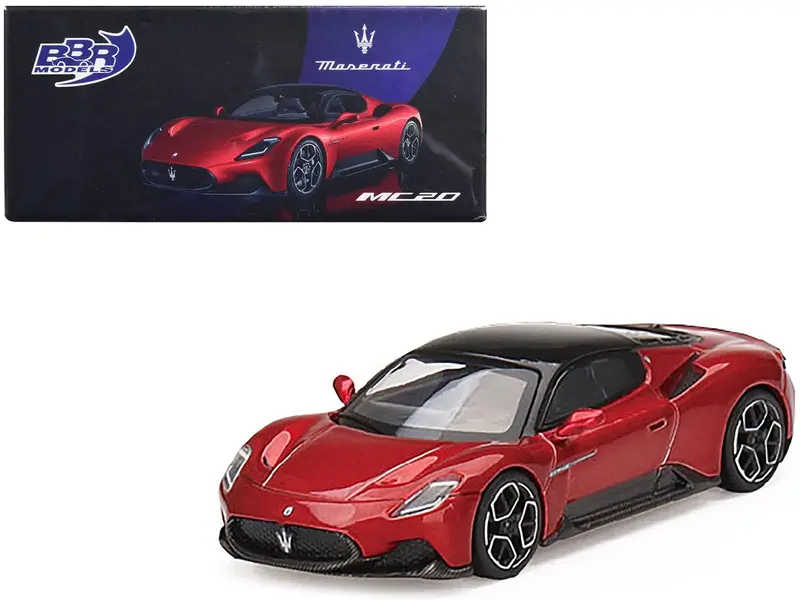 1:64 Maserati Mc20 -- Rosso Vincente Red W/Black Top -- Bbr 1