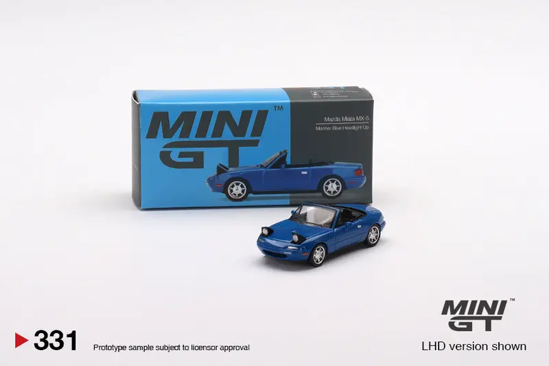 1:64 Mazda Eunos Roadster Na (Mx-5) Miata -- Mariner Blue -- Mini Gt 1